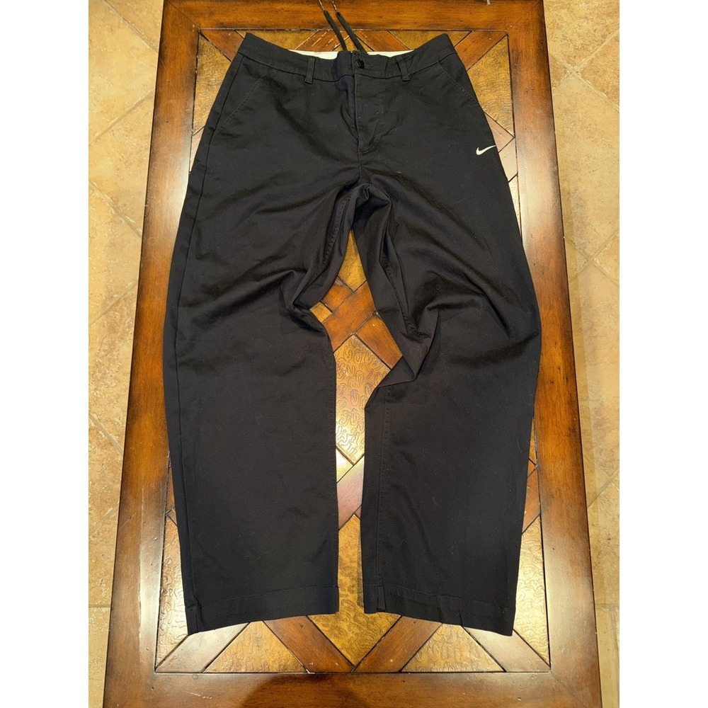 Nike Chino Pants Loose Fit Black Skateboarding Grunge Size 32x31 DX6027-010